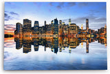 Paul Sinus Wandbild 120x80cm Manhattan Skyline New York Nacht Wolkenkratzer