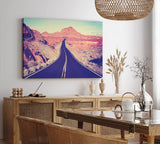 Paul Sinus Wandbild 120x80cm Straße Arizona USA Steppe Berge Sonnenschein
