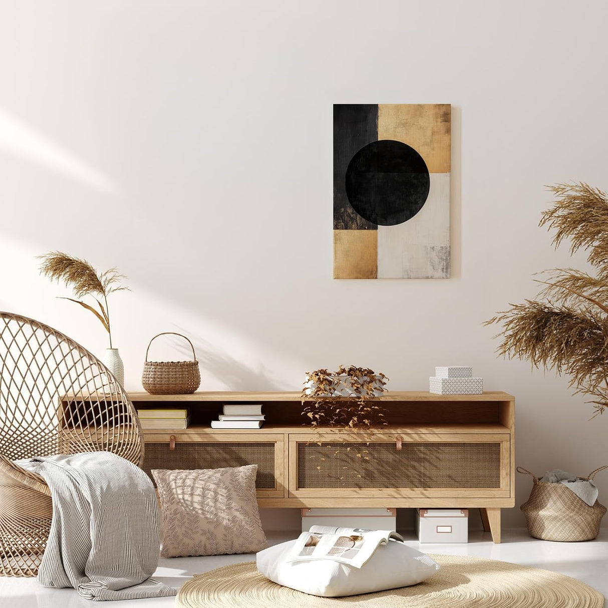 Paul Sinus 60x90cm Wandbild Strukturform Balance – Powerdesign und Fokuskunstwerk mit klarer Geometrie und Stil