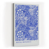 Paul Sinus Kunstdruck 40x60cm Royal Botanica florales Erbe in kräftigem Kobaltblau mit botanischer Eleganz