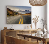Paul Sinus Wandbild 120x80cm Lake Pukaki Neuseeland Straße Berge See Gebirge