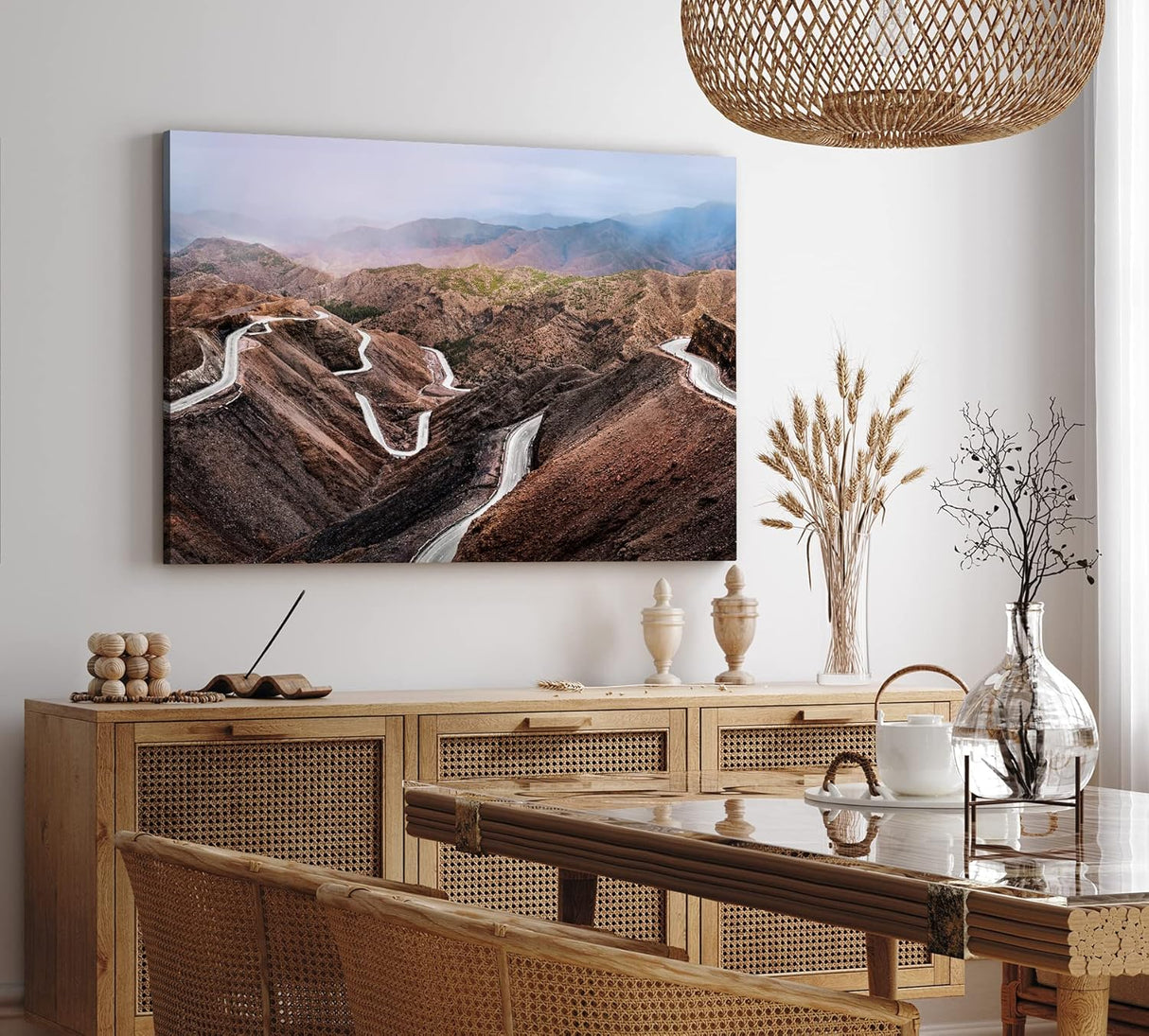 Paul Sinus Wandbild 120x80cm Atlasgebirge Marokko Berge Bergstraße Berglandschaft