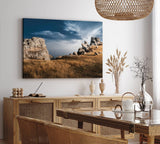 Paul Sinus Wandbild 120x80cm Felsen Felsformation Berge Natur schottische Landschaft