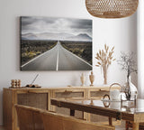 Paul Sinus Wandbild 120x80cm Straße Berge Landschaft Horizont Gebirge Wolken