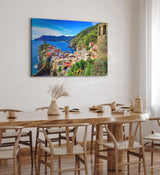 Paul Sinus Wandbild 120x80cm Vernazza Italien Küstendorf Meer Mittelmeer Sommer