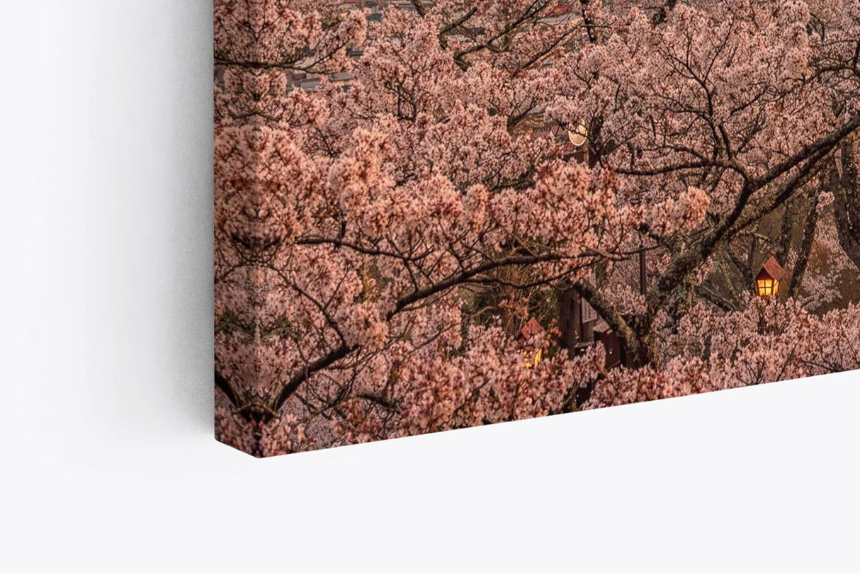 Paul Sinus Wandbild 120x80cm Japan Fuji Berg Kirschblüten Tempel Vulkan