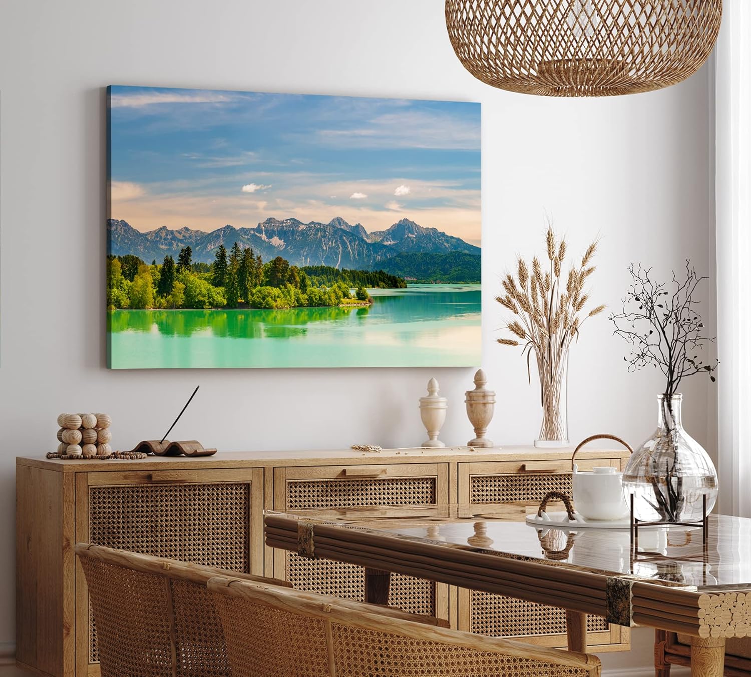 Paul Sinus Wandbild 120x80cm Forggensee Deutschland See Landschaft Berge Natur