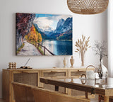 Paul Sinus Wandbild 120x80cm Pragser Wildsee Alpen Italien Bergsee See Berge