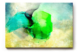 Sinus Art Wandbild 120x80cm Leuchtendes Grün und Türkis schaffen ein Gefühl von Naturverbundenheit und Frische
