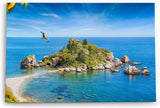 Paul Sinus Wandbild 120x80cm Isola Bella Insel Italien Mittelmeer blauer Himmel Horizont