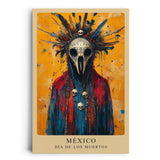 Paul Sinus Leinwandbild 80x120cm Día de los Muertos rituell mystisch kunstvolle Wandkunst kraftvoll faszinierend detailreich farbenfroh symbolisch
