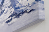 Sinus Art Wandbild 120x80cm Imposantes Matterhorn umgeben von Gletschern und schwebenden Vögeln