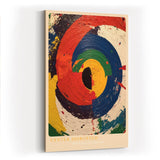 Paul Sinus Wandbild in 40x60cm Center Disrupted Abstrakte Kreisstruktur in intensiven Farben