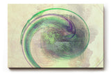Sinus Art Wandbild 120x80cm Die grüne Spiralform wirkt beruhigend und gibt dem Raum eine organische Struktur