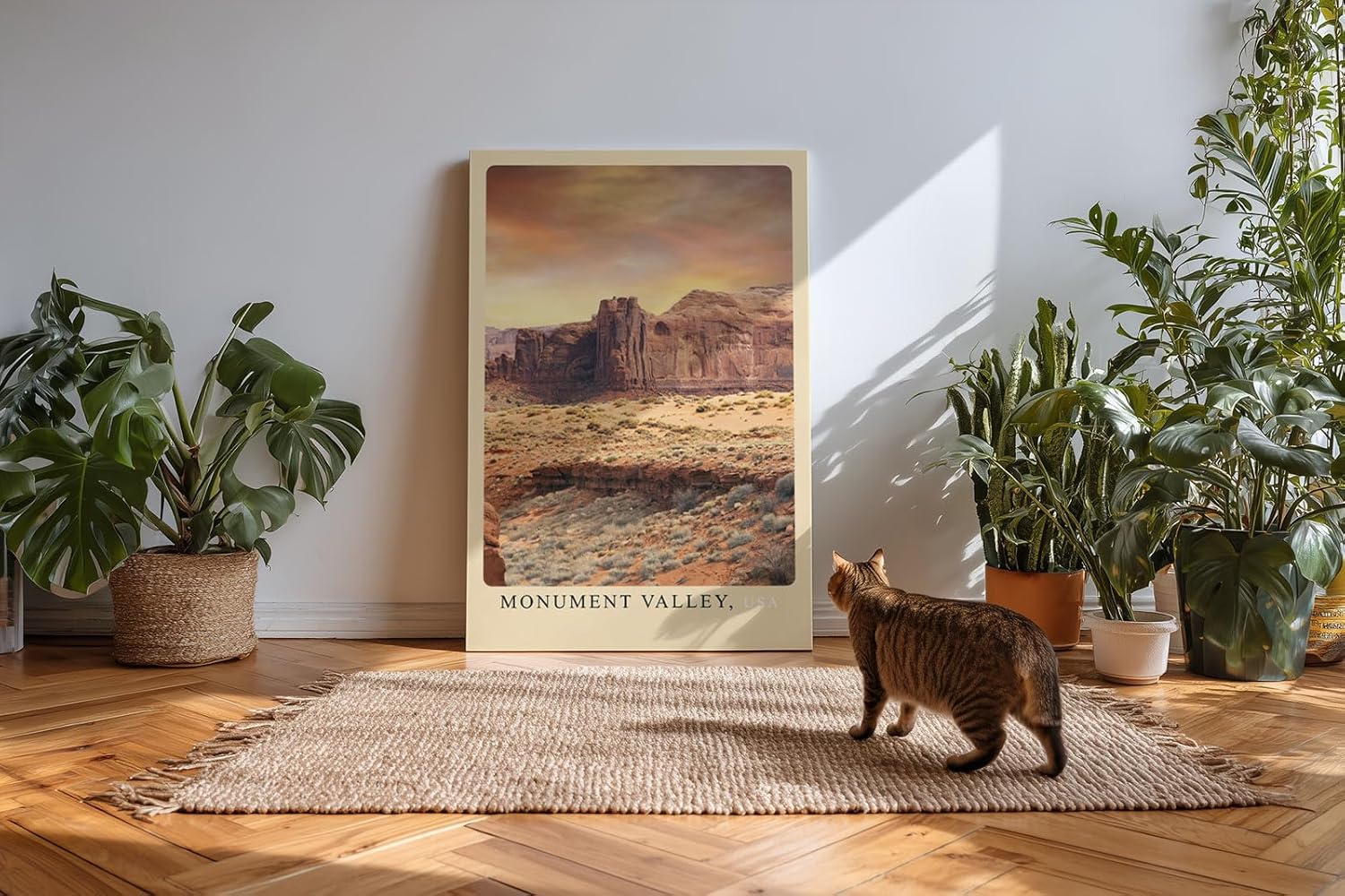 Paul Sinus Kunstdruck 40x60cm Monument Valley – Rote Felsenlandschaft in den Weiten des amerikanischen Westens