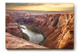 Sinus Art Wandbild 120x80cm Weite Felsformationen und Flussverlauf in harmonischer Farbgebung