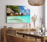Paul Sinus Wandbild 120x80cm Karibik Meer Türkis Sommer Sonnenschein Urlaub