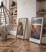 Paul Sinus Leinwandbild 40x60cm Ostsee-Romantik bei Sonnenuntergang – Malerische Dünenlandschaft mit Meeresblick und goldenem Licht