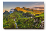 Sinus Art Wandbild 120x80cm Atemberaubende Hügellandschaft mit kontrastreichem Spiel aus Licht und Schatten