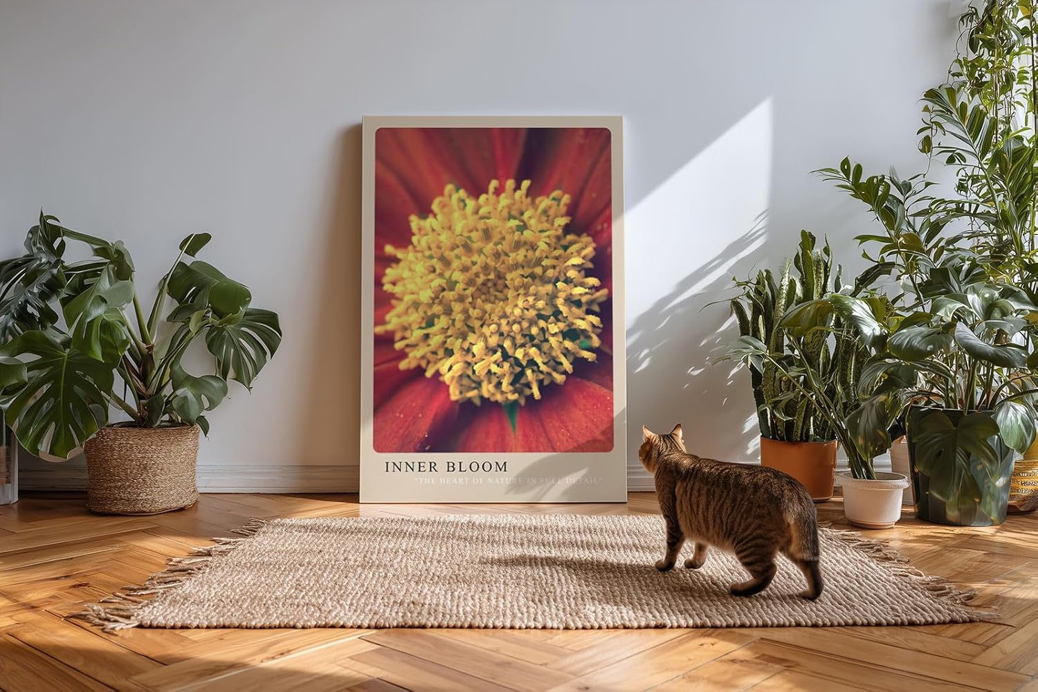 Paul Sinus Kunstdruck 40x60cm Inner Bloom mit Nahaufnahme einer farbintensiven Blüte