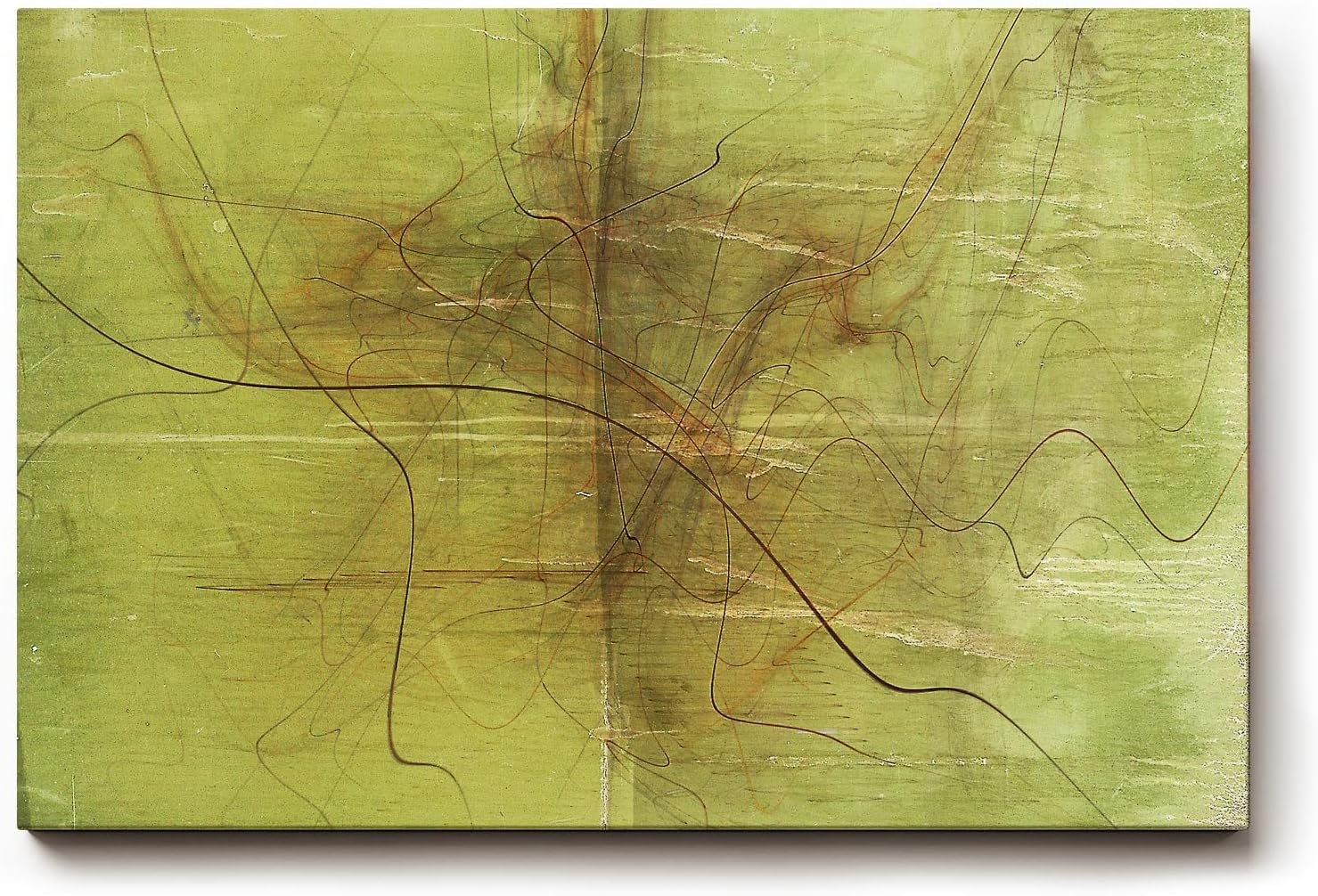 Sinus Art Wandbild 120x80cm Die feinen braunen Linien wirken wie gezeichnet und geben dem Bild eine natürliche Dynamik