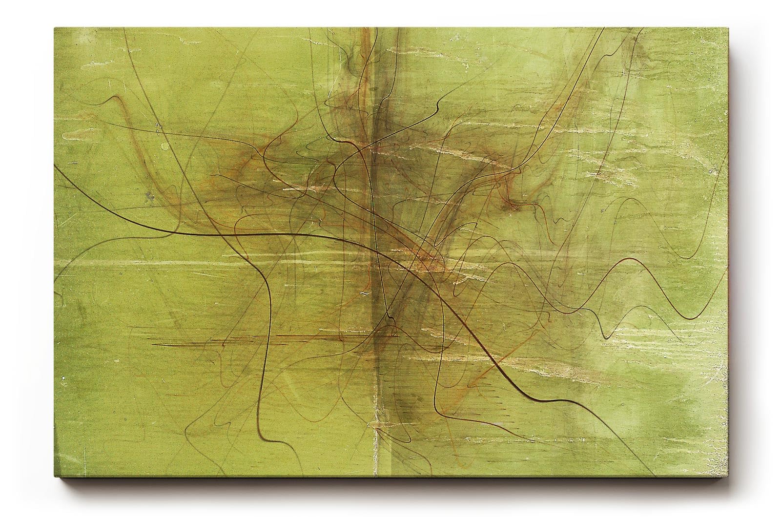 Sinus Art Wandbild 120x80cm Die feinen braunen Linien wirken wie gezeichnet und geben dem Bild eine natürliche Dynamik