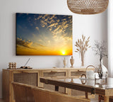 Paul Sinus Wandbild 120x80cm Himmel Sonnenuntergang Sonne Abendröte Wolken