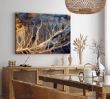 Paul Sinus Wandbild 120x80cm Fotografie der Wüsten Afrikas aus der Luft Abstrakt Kunstvoll