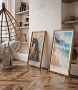 Paul Sinus Leinwandbild 60x90cm Leinwandbild Costa Brava mediterrane Küste Meeresrauschen traumhafte Natur spanische Landschaft sommerliche Ästhetik
