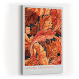 Paul Sinus Kunstdruck 40x60cm Autumn Arabesque herbstliche Blätterpracht in warmen Orange- und Brauntönen mit Ornamentstruktur