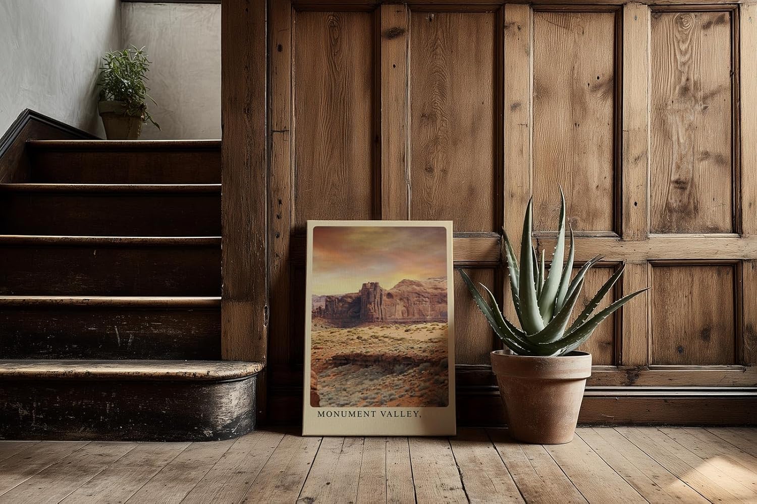 Paul Sinus Kunstdruck 40x60cm Monument Valley – Rote Felsenlandschaft in den Weiten des amerikanischen Westens