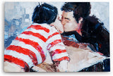 Paul Sinus Wandbild 120x80cm Liebespaar Pärchen Küssen Abstrakt Kunstvoll