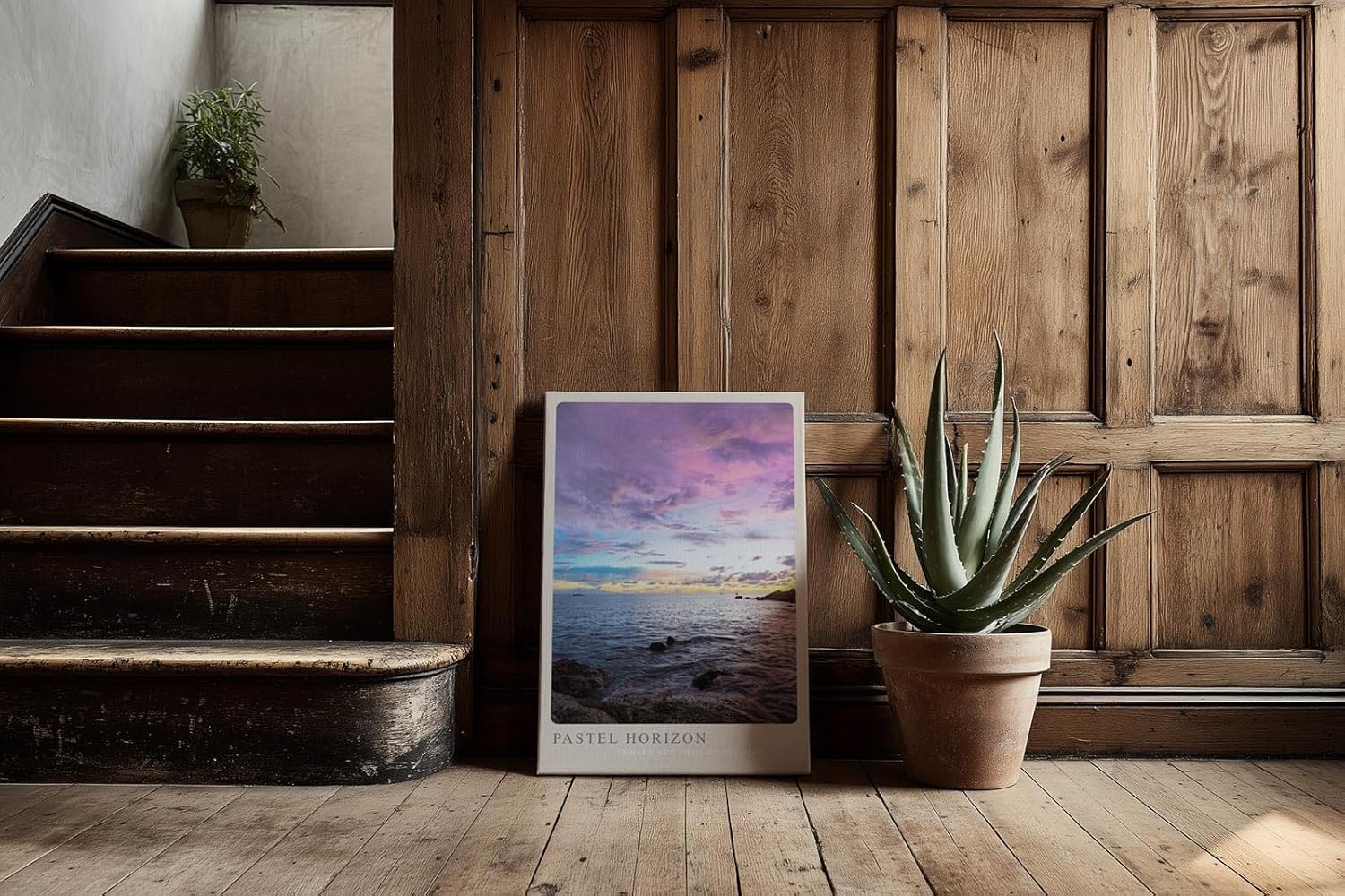 Paul Sinus Kunstdruck 40x60cm Pastel Horizon Himmel über ruhigem Meer Where Sky Dreams in Color