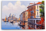 Paul Sinus Wandbild 120x80cm Venedig Gondel Kunstvoll Farben Abstrakt Italien