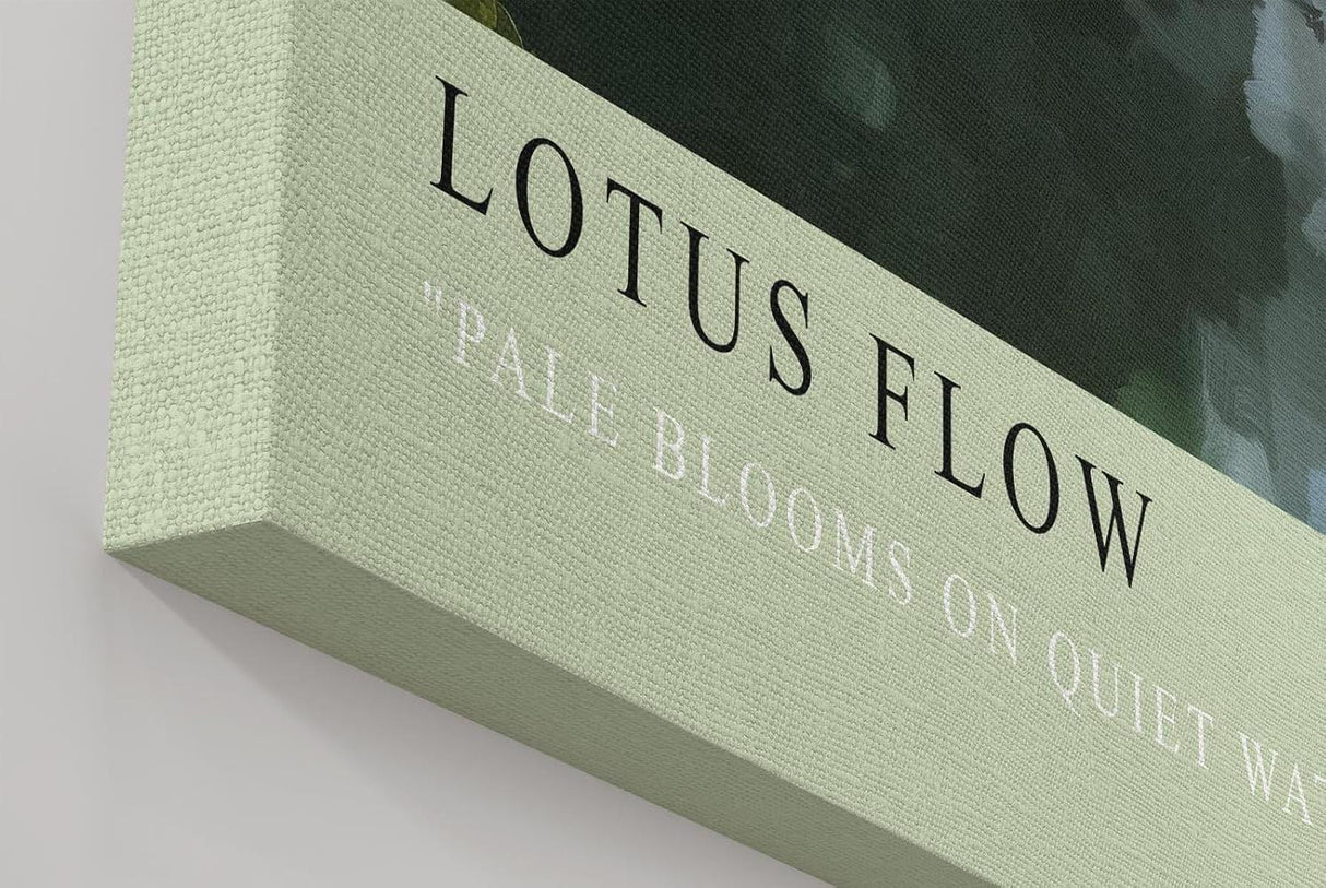 Paul Sinus Wandbild in 40x60cm Lotus Flow Rosa Lotusblüten auf ruhigem Wasser