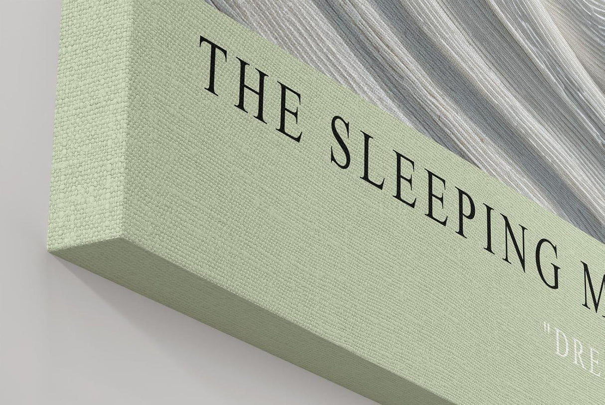 Paul Sinus Wandbild in 40x60cm The Sleeping Muse – Elegante Darstellung eines in feinen Linien gearbeiteten weiblichen Gesichts in sanfter Ruhe