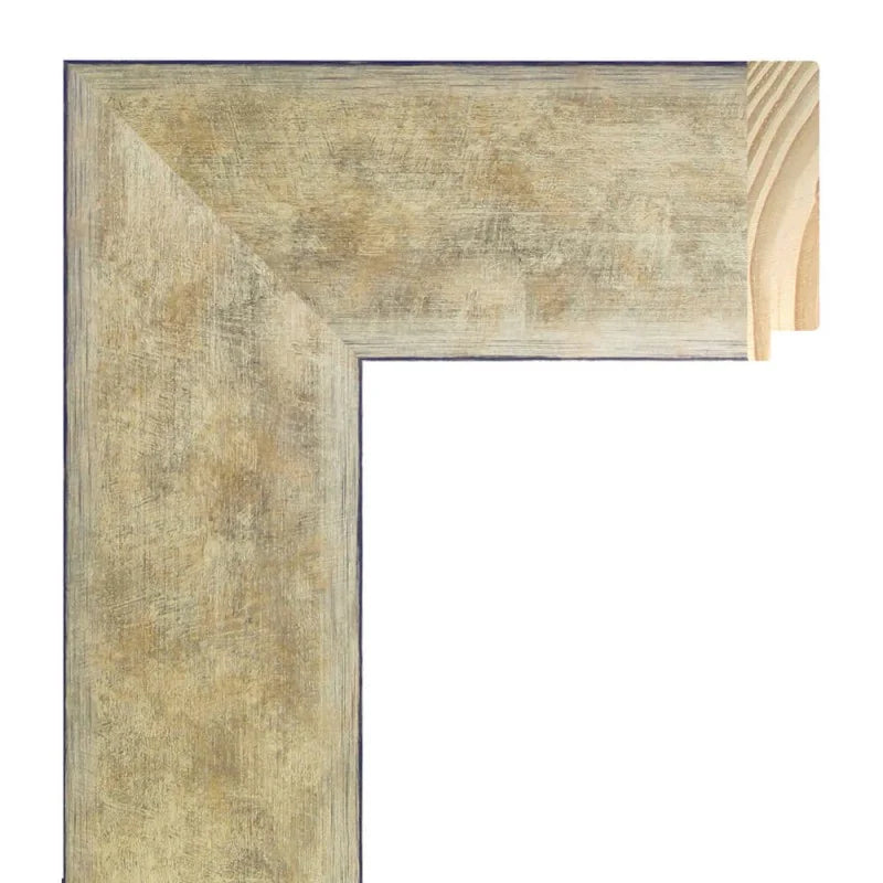 Bilderrahmen - Breite: 70mm Höhe: 17mm - Silber Champagner Rosa Sinus Art