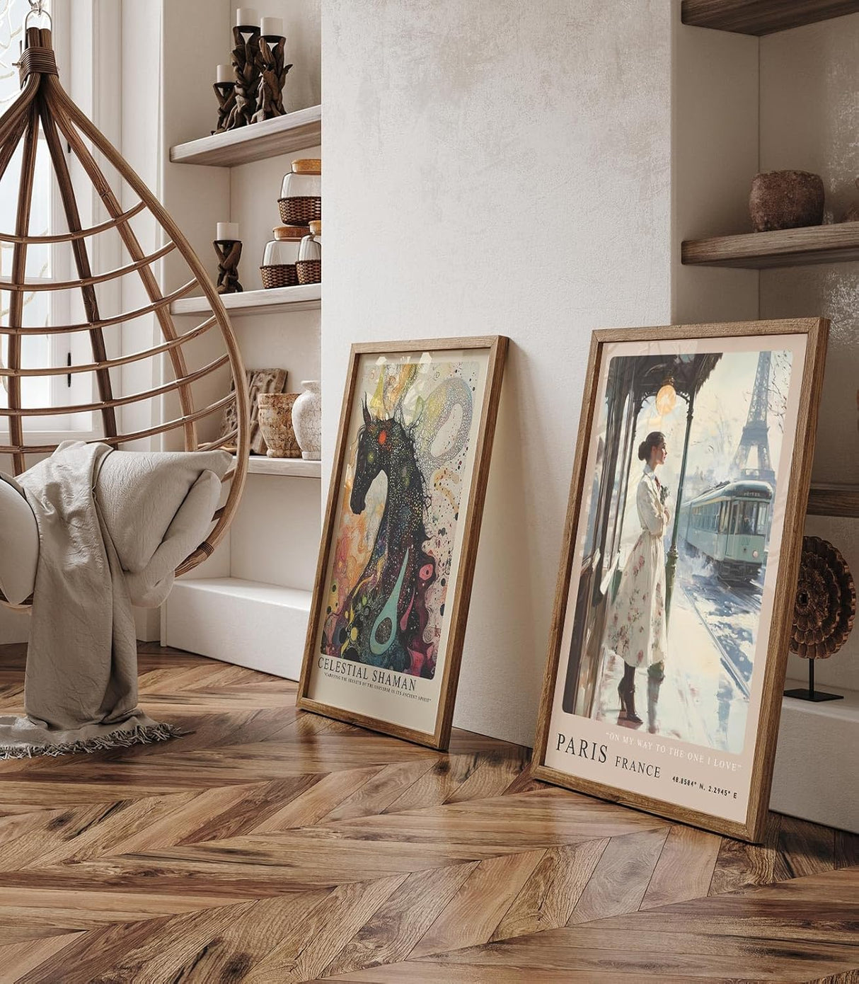 Paul Sinus Leinwandbild 40x60cm Paris – Nostalgie, Liebe, Romantik, Retro, Vintage, Frankreich, Eleganz, Belle Époque, Sehnsucht, Kunst, Stadtleben