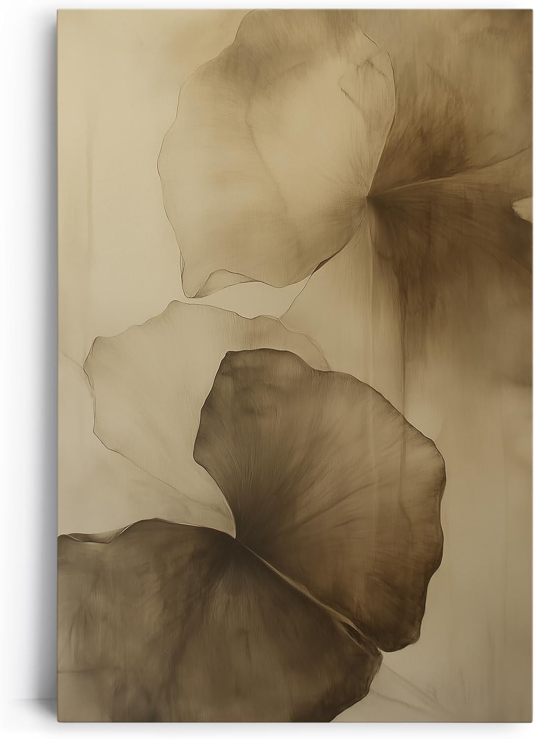 Paul Sinus 60x90cm Wandbild Schatten der Natur – Zeitlose Raumästhetik mit floraler Transparenz Blume
