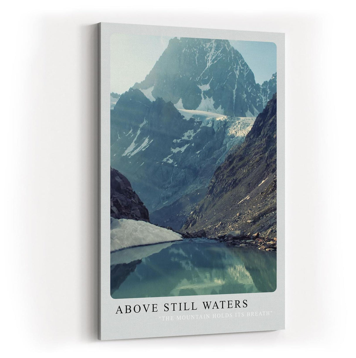 Paul Sinus Kunstdruck 40x60cm Bergsee Alpen Stille Wasser Spiegelung Natur Gletscher Above Still Waters