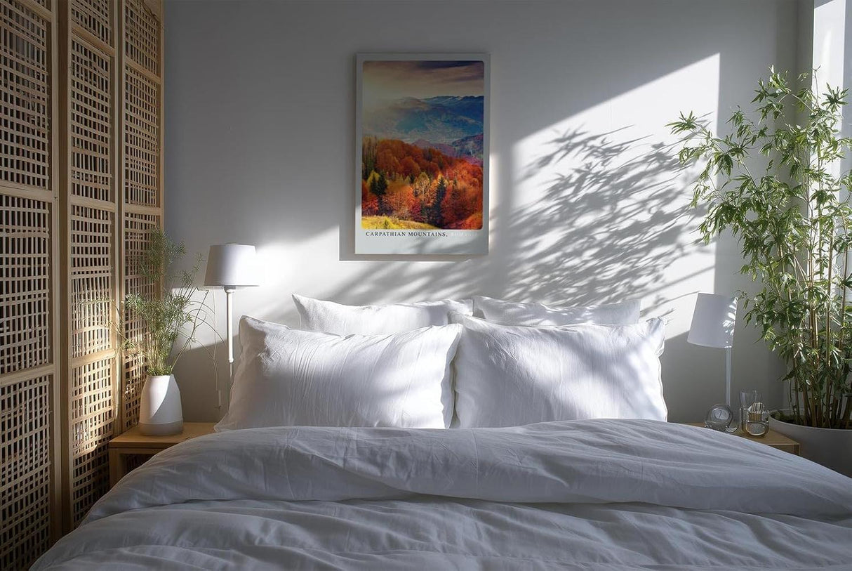 Paul Sinus Kunstdruck 40x60cm Carpathian Mountains im Herbst – Farbenprächtige Waldlandschaft aus Rumänien