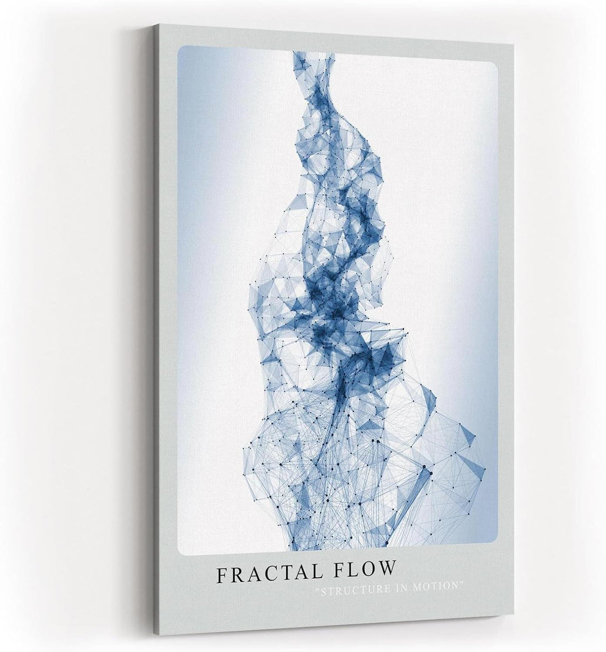 Paul Sinus Kunstdruck 40x60cm Fractal Flow – Geometrische Netzstruktur in fließender Bewegung