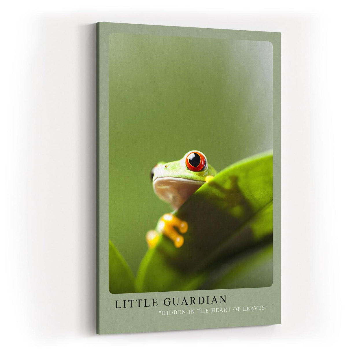 Paul Sinus Kunstdruck 40x60cm Frosch Natur Dschungel Tierkunst grün witzig Little Guardian