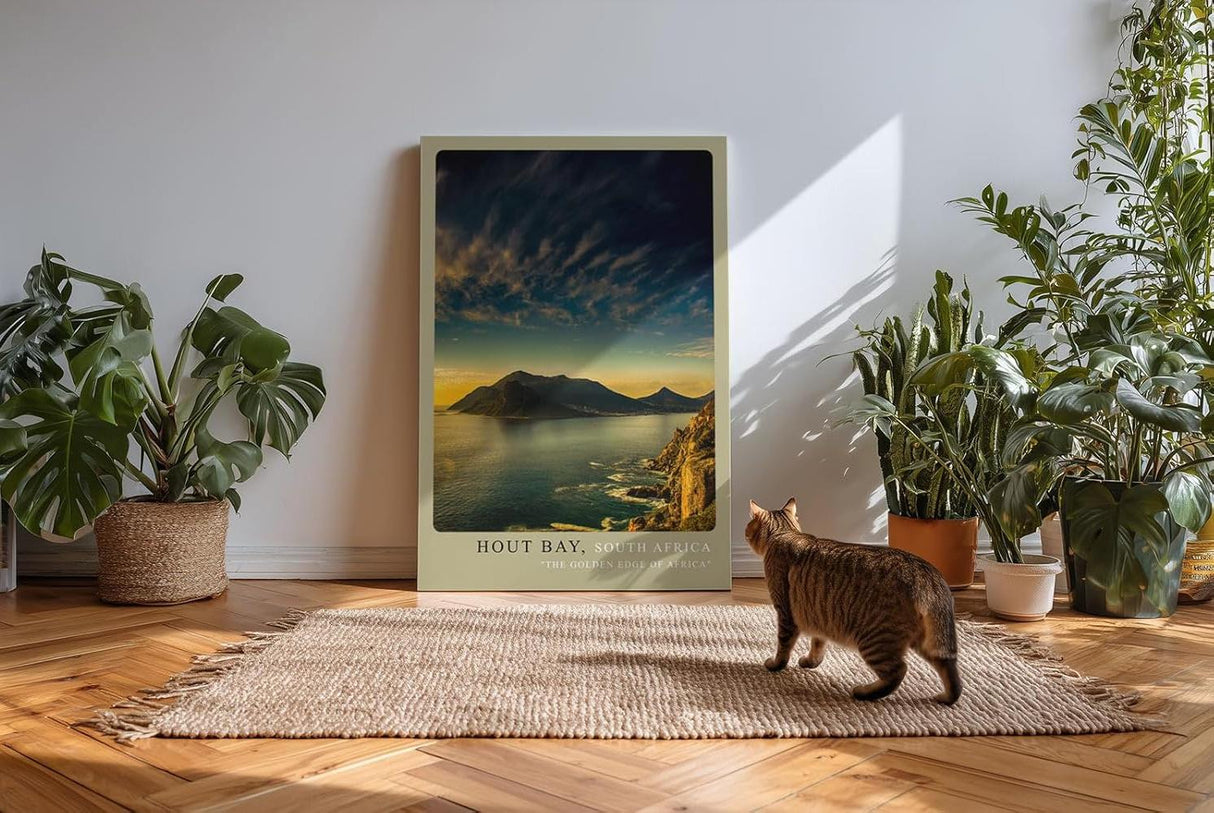 Paul Sinus Kunstdruck 40x60cm Hout Bay Südafrika – dramatische Küstenlandschaft im Sonnenuntergang