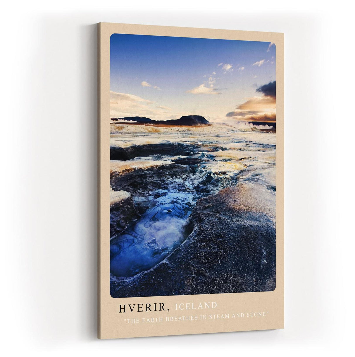 Paul Sinus Kunstdruck 40x60cm Island Hverir Geothermie Landschaft Erde Natur Dampf Hverir Iceland