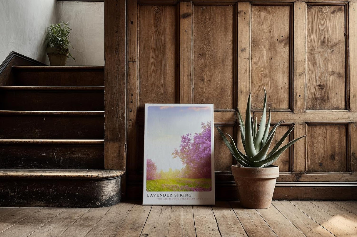 Paul Sinus Kunstdruck 40x60cm Lavender Spring – blühender Flieder in zartem Licht des Frühlingsmorgens