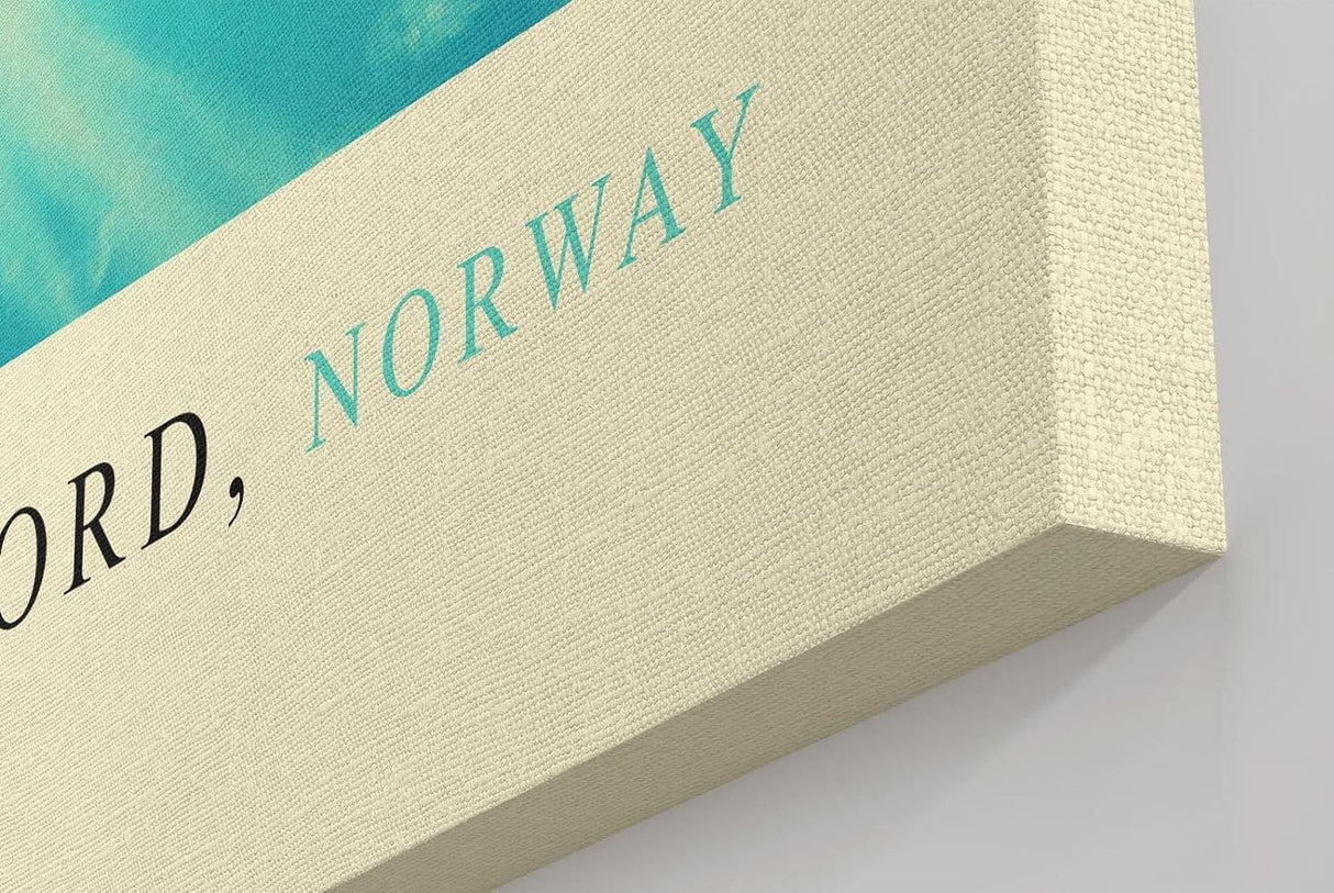 Paul Sinus Kunstdruck 40x60cm Norwegian Fjord mit Bergreflexion im klaren Wasser