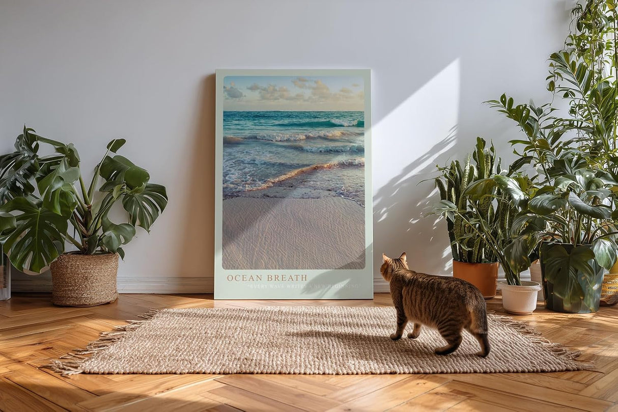 Paul Sinus Kunstdruck 40x60cm Ocean Breath Strand Meer Wellen Sonnenlicht Naturfotografie Ruhe
