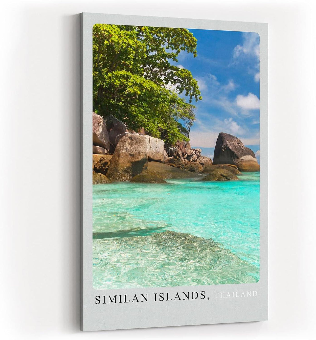 Paul Sinus Kunstdruck 40x60cm Similan Islands mit tropischer Küste in Thailand – Naturidylle am türkisblauen Wasser