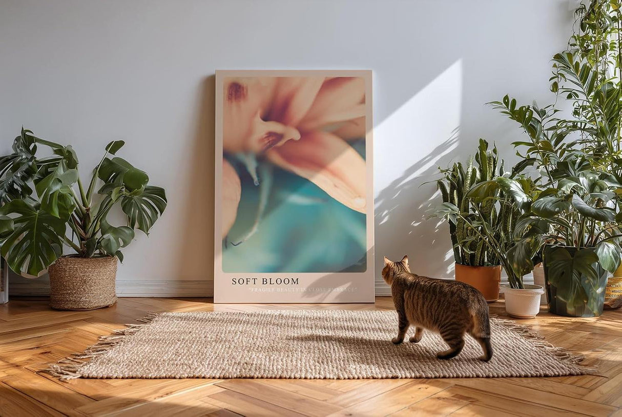 Paul Sinus Kunstdruck 40x60cm Soft Bloom mit zarter Blüte in Nahaufnahme